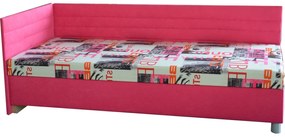 Jednolôžková posteľ (váľanda) 90 cm Emil 2 (s molitanovým matracom) (L). Vlastná spoľahlivá doprava až k Vám domov. 774237