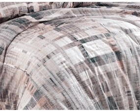 BedTex Bavlnené posteľná bielizeň Alvaro sivá, 220x 200 cm, 2 ks 70 x 90 cm