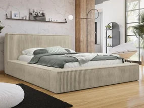 Manželská posteľ 180 cm Gretty S (béžová) (s roštom) (s úl. priestorom). Vlastná spoľahlivá doprava až k Vám domov. 1104343