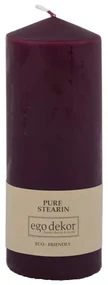 Vínovočervená sviečka Eco candles by Ego dekor Top, doba horenia 50 h