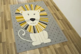 Detský koberec Kids 534212/89945- roztomilé Levíča, sivý