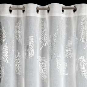 EUROFIRANY ZÁCLONA NA KRÚŽKOCH IDALIA 140X250 CM LISTY