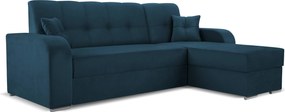 Rohová sedacia súprava Ottawa (tmavomodrá) (P). Akcia -20%. Vlastná spoľahlivá doprava až k Vám domov. 1071471