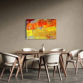 Obraz abstrakcie - maľba (90x60 cm)