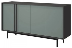 Komoda Wektus 4D WK06, Farby: antracit / aloe