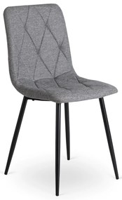 PROXIMA.store - Čalúnená jedálenská stolička ROBIN 2 FARBA: čierna