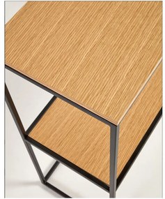 Konzolový stolík v dekore duba 120x30 cm Yona - Kave Home