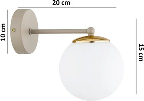 Brilagi - Nástenné svietidlo MILO ECRU 1xE27/60W/230V béžová/zlatá