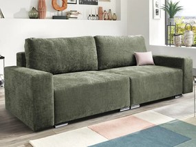 Rozkladacia pohovka Anafi, machovo - zelená látka