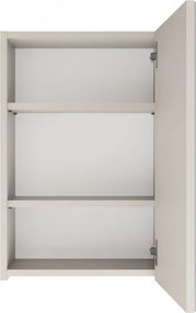 Závesná kúpeľňová skrinka so zrkadlom POLA 1DL kašmírová