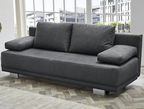 Rozkladacia pohovka Luzio, tmavo šedá látka