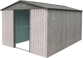 Záhradný domček BestBerg ZDB-9SD / 9 m² / 279 x 324 x 211 cm / dekor biele drevo / sivá
