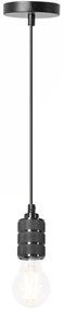 Toolight Toolight, závesná stropná lampa 1xE27 APP342-1CP, čierna, OSW-08409