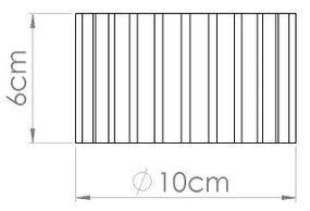Sollux SL.1817 - Bodové svietidlo AURA 1xGX53/10W/230V 6 cm taupe