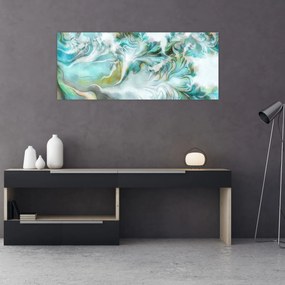 Obraz - Maľba abstraktných vzorov (120x50 cm)