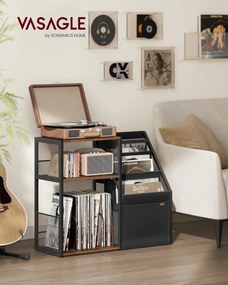 Odkládací stolek na gramofon Vasagle Garma 81 cm černý/hnědý