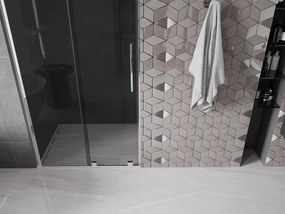 Mexen Velar L, posuvné sprchové dvere do otvoru 120 cm, 8mm šedé sklo, chrómová, 871-120-003-41-01