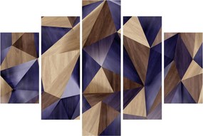 Obraz - 3D drevené trojuholníky (150x105 cm)