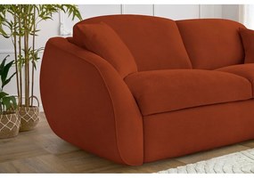 Oranžová rozkladacia pohovka 235 cm Cezanne – Bobochic Paris