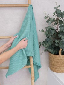 Vaflový uterák 50 × 100 cm - Florencia morská modrá