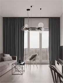 Retro luster Odillia A 65 čierna číra