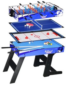RAMIZ Rozkladací herný stôl 4 v 1 Modrý