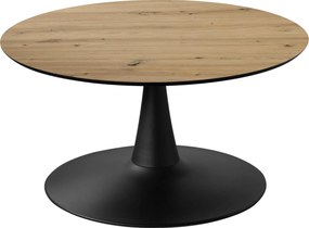 XXXLutz KONFERENČNÝ STOLÍK, čierna, dub artisan, kov, kompozitné drevo, 80/80/42 cm Boxxx - Stolíky do obývačky - 002798024501