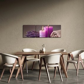 Obraz spa vecí (s hodinami) (90x30 cm)