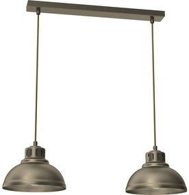 Luminex Luster na lanku SVEN 2xE27/15W/230V mosadz LU8936A