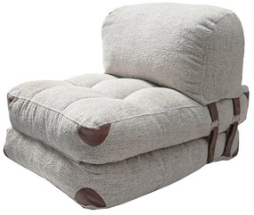 Rozkladacie kreslo Kadife Teddy sivé