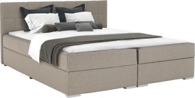 Boxspringová posteľ 180x200, sivohnedá TAUPE, FERATA TV KOMFORT