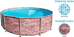 Marimex | Bazén Marimex Florida 3,66 x 0,99m, s pieskovou filtráciou- motív TEHLA | 19900077