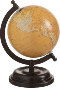 Dekorácie glóbus na drevenom podstavci Ochre small - 15 * 13 * 21 cm