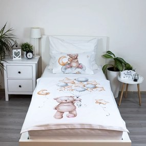 Bavlnené detské obliečky do postieľky 100x135 cm Medvedík "Cute" – Jerry Fabrics