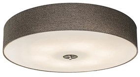 Inteligentné stropné svietidlo taupe 70 cm vrátane 6 WiFi žiaroviek A60 - Drum Jute
