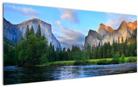 Obraz divokej horskej krajiny (120x50 cm)