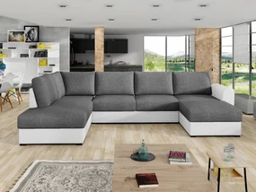 Sedacia súprava Szafran, Dostupné poťahy: ekokoža Soft 017 + Lux 06, Strana: ľavá
