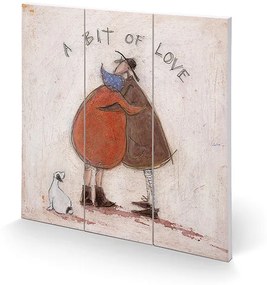 Obraz na dreve Sam Toft - A Bit of Love, (30 x 30 cm)