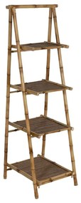 Bambusový regál v prírodnej farbe 48x152x50 cm Manali – Ixia