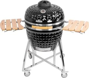 Gril Kamado Egg 26" s kolieskami, priemer roštu 57,4 cm, čierny