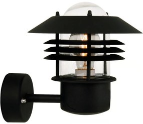 Nordlux - Vonkajšie nástenné svietidlo VEJERS 1xE27/60W/230V IP54 čierna