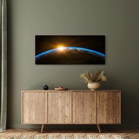Obraz planéty Zem z vesmíru (120x50 cm)