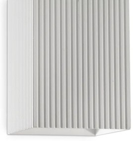 FARO 40565 - Nástenné svietidlo SOLE 2xGU10/8W/230V biela vrúbkovaná hranatý