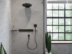 Hansgrohe Rainfinity, ručná sprcha 130 3jet, kartáčovaný čierny chróm, HAN-26864340