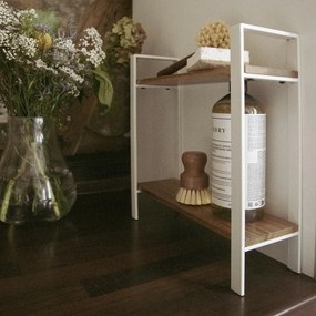 Wenko Kuchynská polica z akácie Louisa, 2 poschodia, 32 × 11 × 33 cm