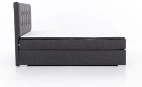 Manželská posteľ Boxspring 180 cm Irma 01 (čierna). Akcia -20%. Vlastná spoľahlivá doprava až k Vám domov. 1044598