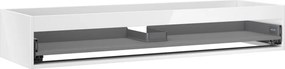 Mexen Box-A, závesná skrinka, 140 cm, 1 zásuvka, biela lesklá, 91AX0-1400-235-1-00