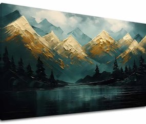 Moderný nástenný obraz Hory zapadajúceho slnka - PREMIUM ART