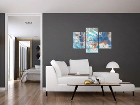 Obraz - Zrodený na jazdu, modré tóny (90x60 cm)