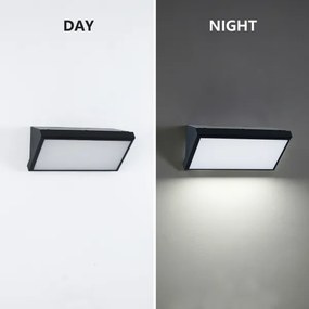 Brilagi - LED RGBW vonkajšie nástenné svietidlo TRIANGLE 1xE27/9W/230V čierna IP65